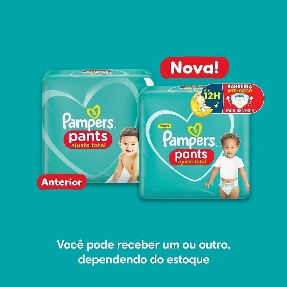 Miniatura Fralda Pampers Pants Max Ajuste Total G Com 94 Unidades