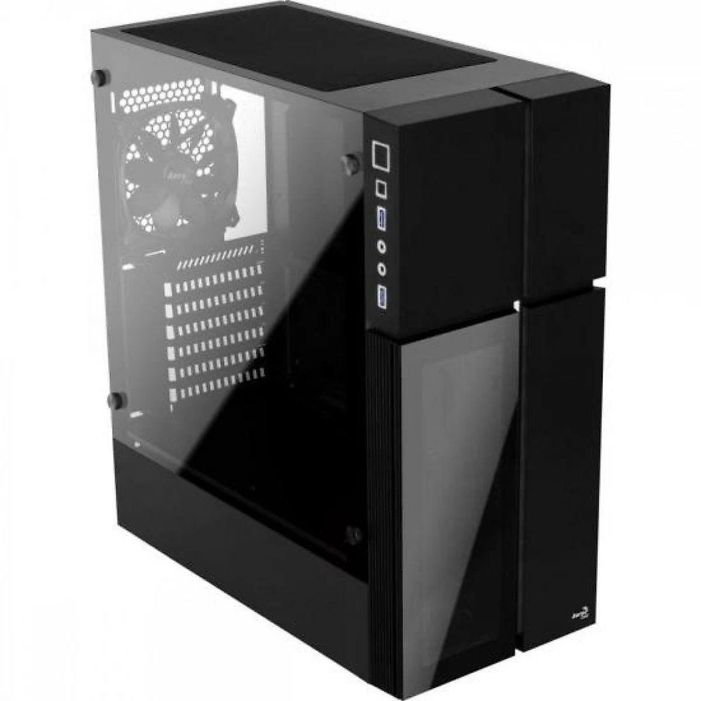 Gabinete Gamer Playa Rgb Vidro Mid Tower ATX com Iluminação RGB e Painel Lateral Preto Aerocool