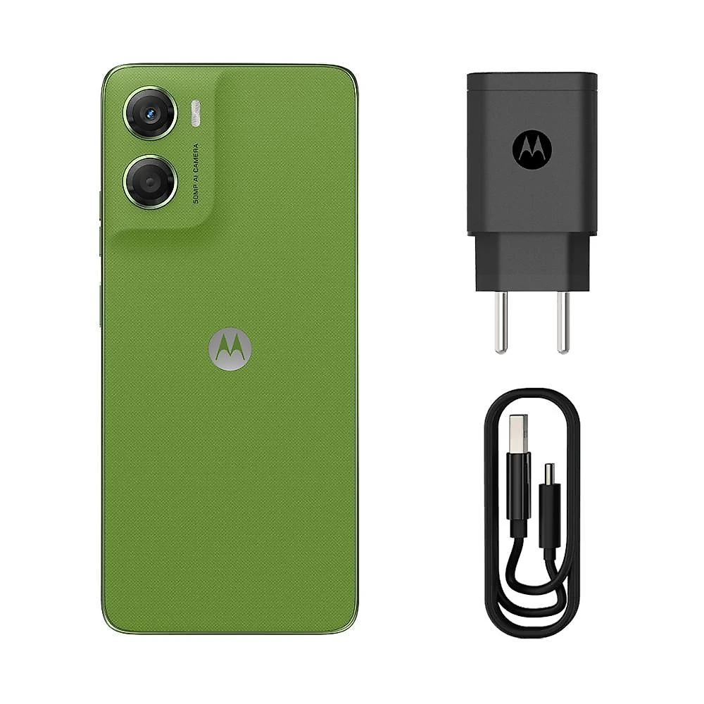 Smartphone motorola moto g06 4g tela 6,9” 256gb câmera 50mp verde