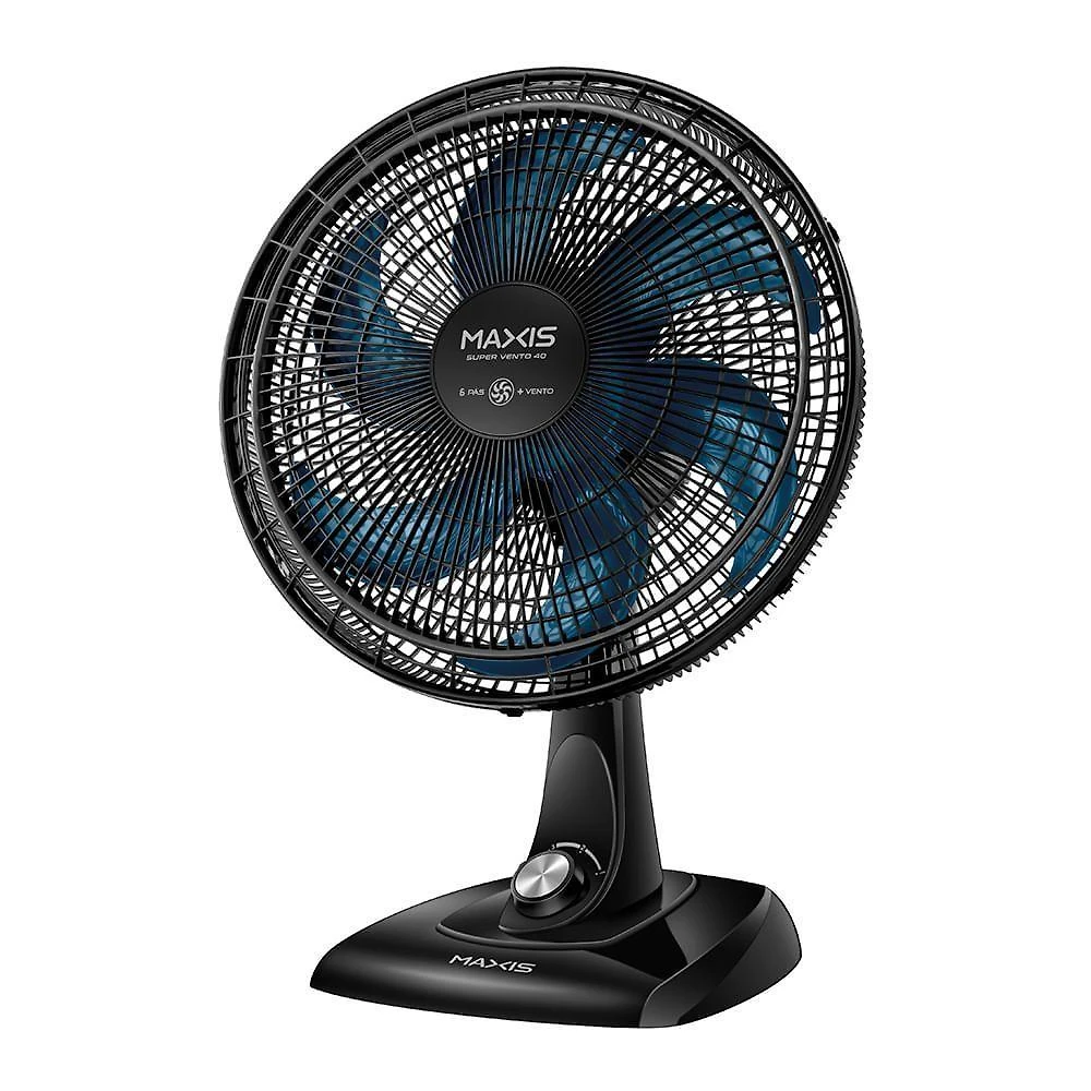 Ventilador de mesa maxis 140w 40cm 6 pás preto v-40-mx-b 110v