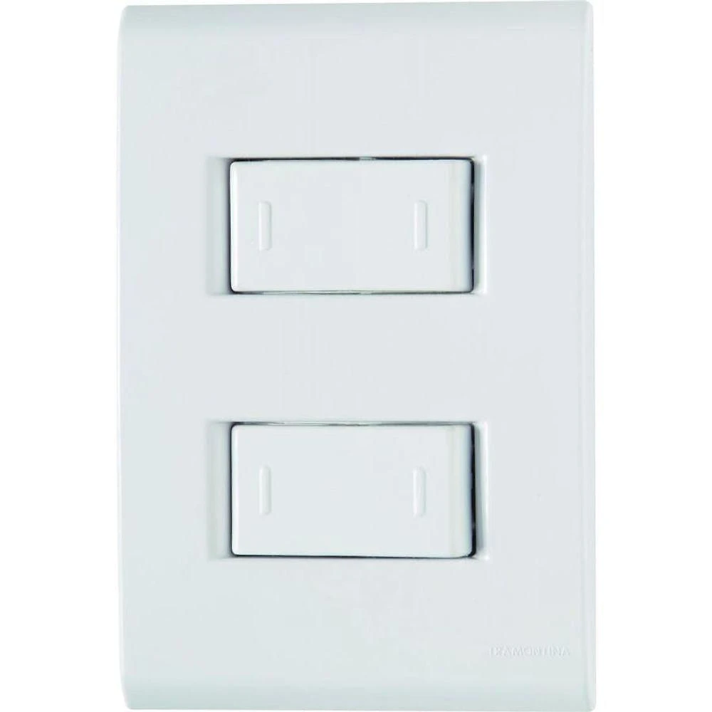 Conjunto 4 X 2 De 2 Interruptores Paralelos 10a 250v - Tramontina