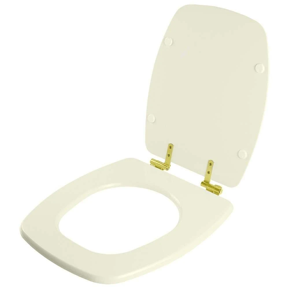 Assento Sanitário Stylus Pergamon Alongado Parafusado Fechamento Suave Bege Pontto Lavabo webcontinental-7897116703009