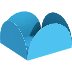 Porta Forminhas Azul Claro Pacote com 40 Unid