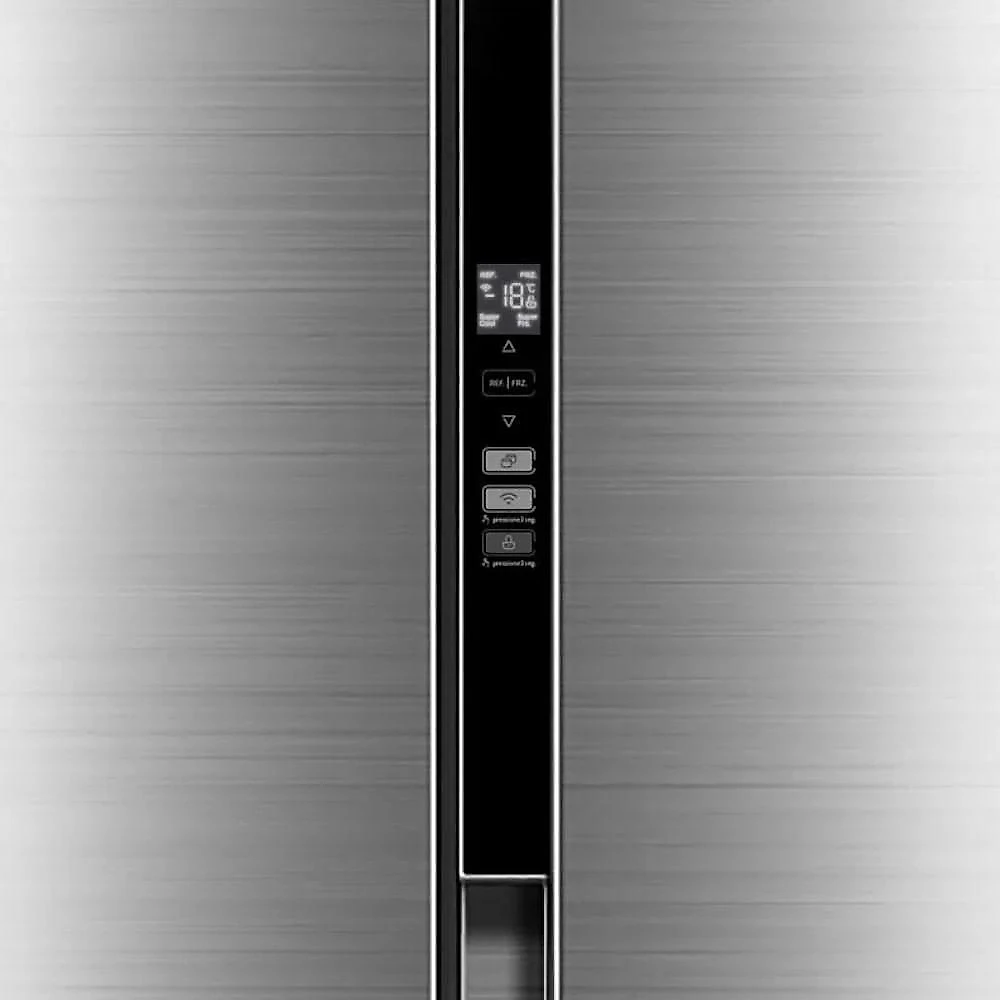 Geladeira Midea Side By Side 442L Inverter Conectada Inox MDRS5 127V