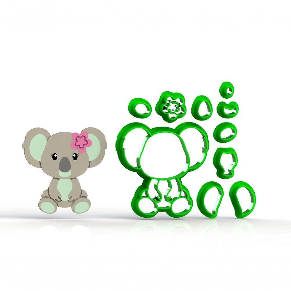 Cortador Coala Corpo Bosque Cute Encantado Floresta Tamanho 5 Cm