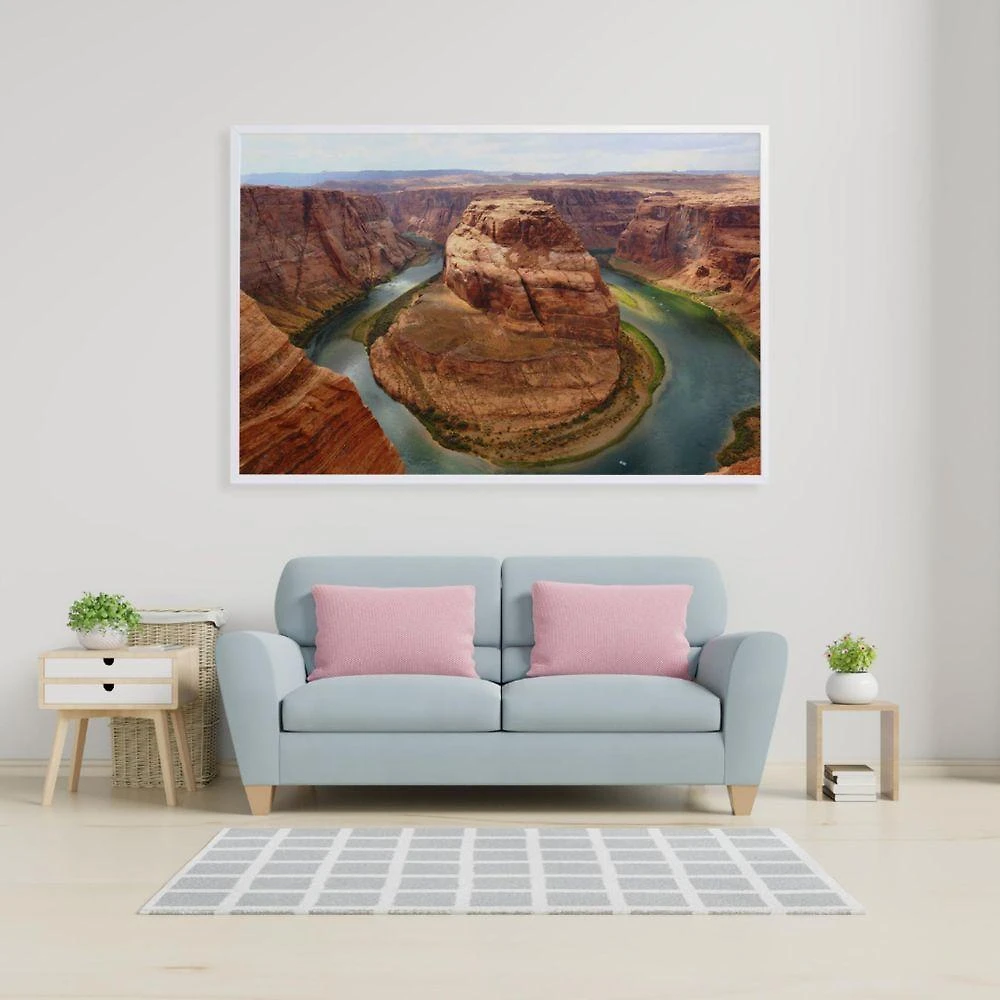 Quadro Horseshoe Bend Arizona 90x60 Cm Vidro Impresso