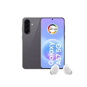 Smartphone Samsung Galaxy A57 5G Tela 6.7" 256GB Cinza + Fone de Ouvido Buds Core Branco