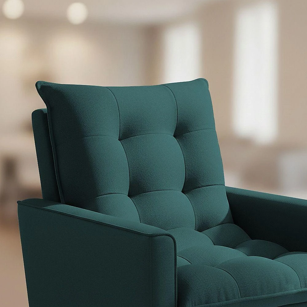 Poltrona Sala 92cm Design Elegante Ideal Para Decorar Seu Ambiente Ester Verde