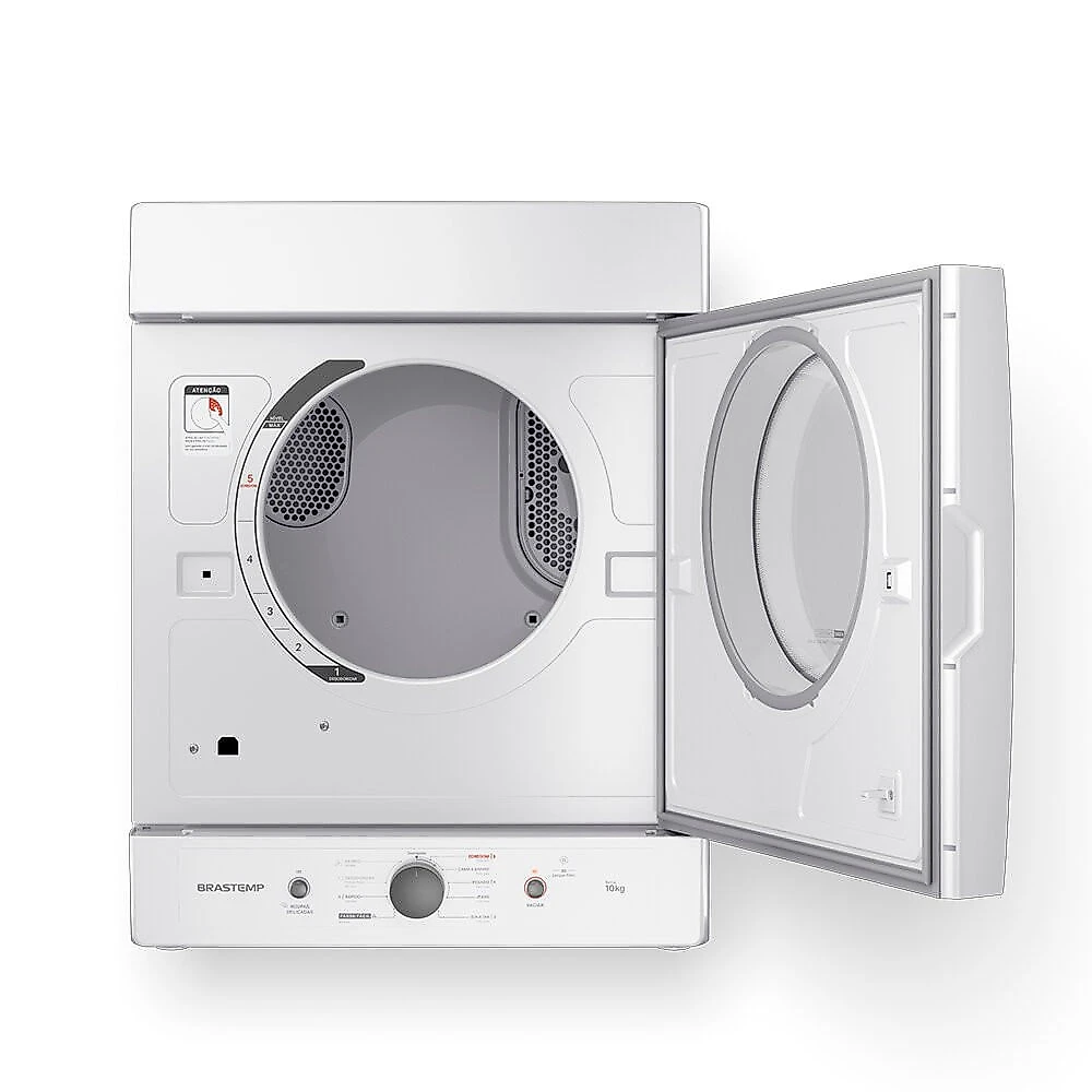Secadora de Roupas Suspensa 10KG Cesto em Aço Brastemp Branco - 110V
