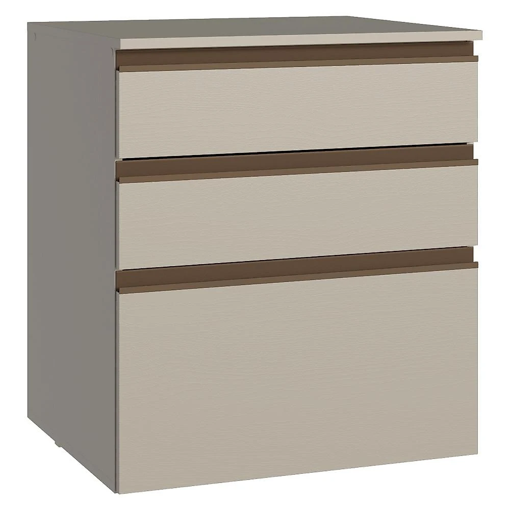 Balcão de cozinha 60 cm 3 gavetas suspenso crema nice madesa