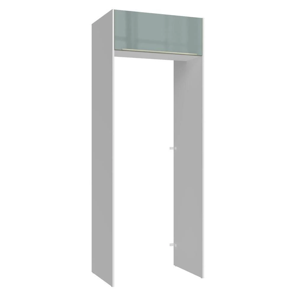 Porta-geladeira 83 Cm 1 Porta Basculante Branco/cinza Lux Madesa Branco/cinza