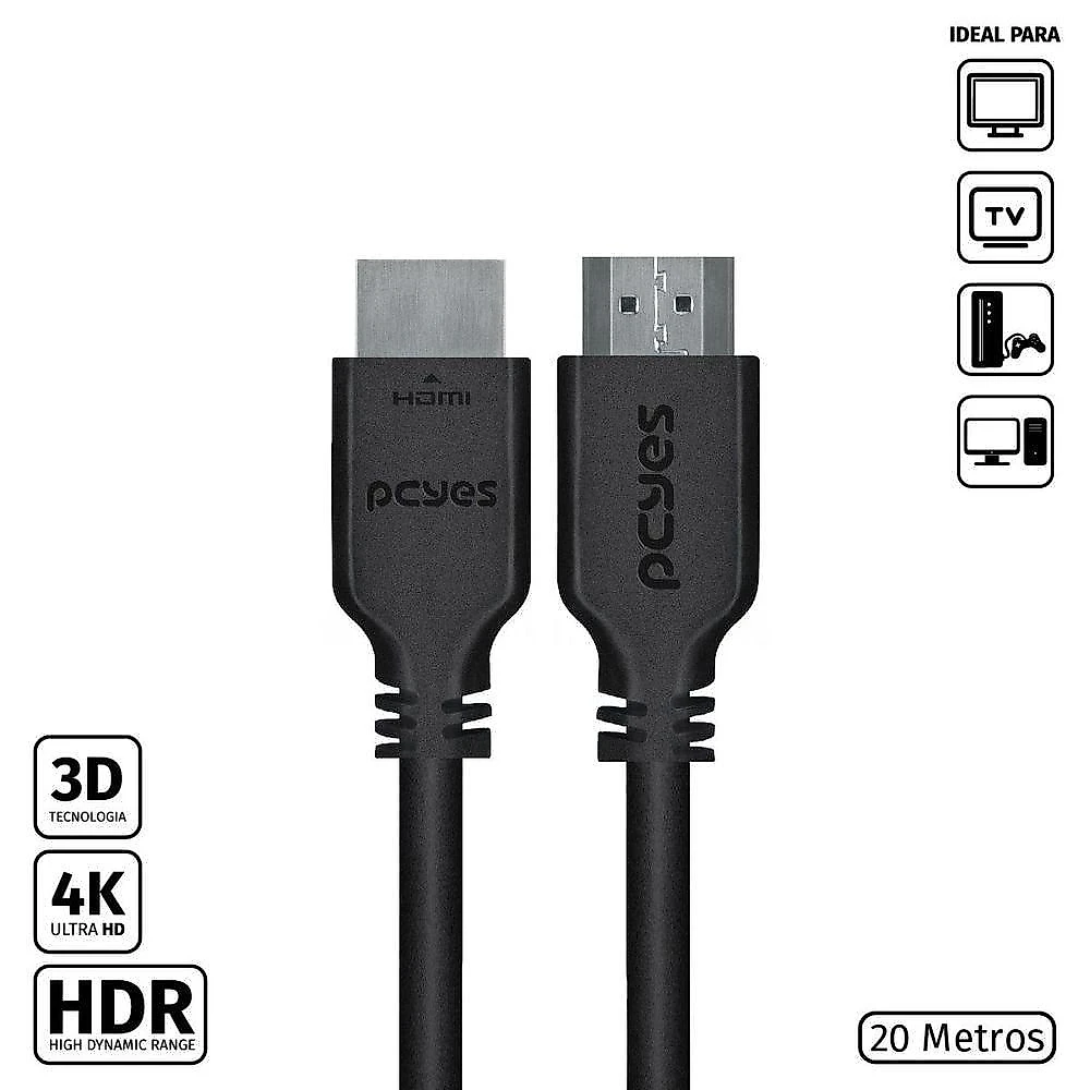 Cabo Hdmi 2.0 Macho 20 Metros - Phm20-20