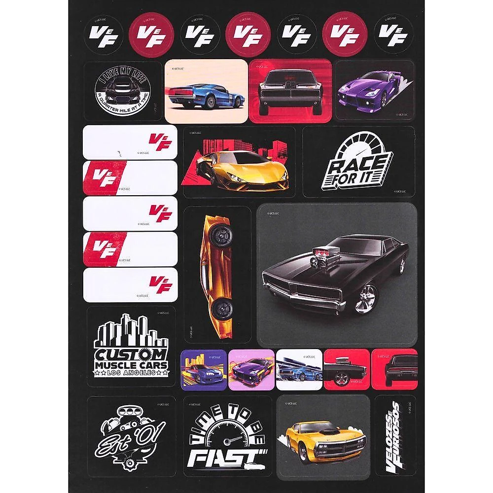Caderno Espiral Capa Dura São Domingos Velozes e Furiosos Animativa 1x1 200X275MM 80 Folhas