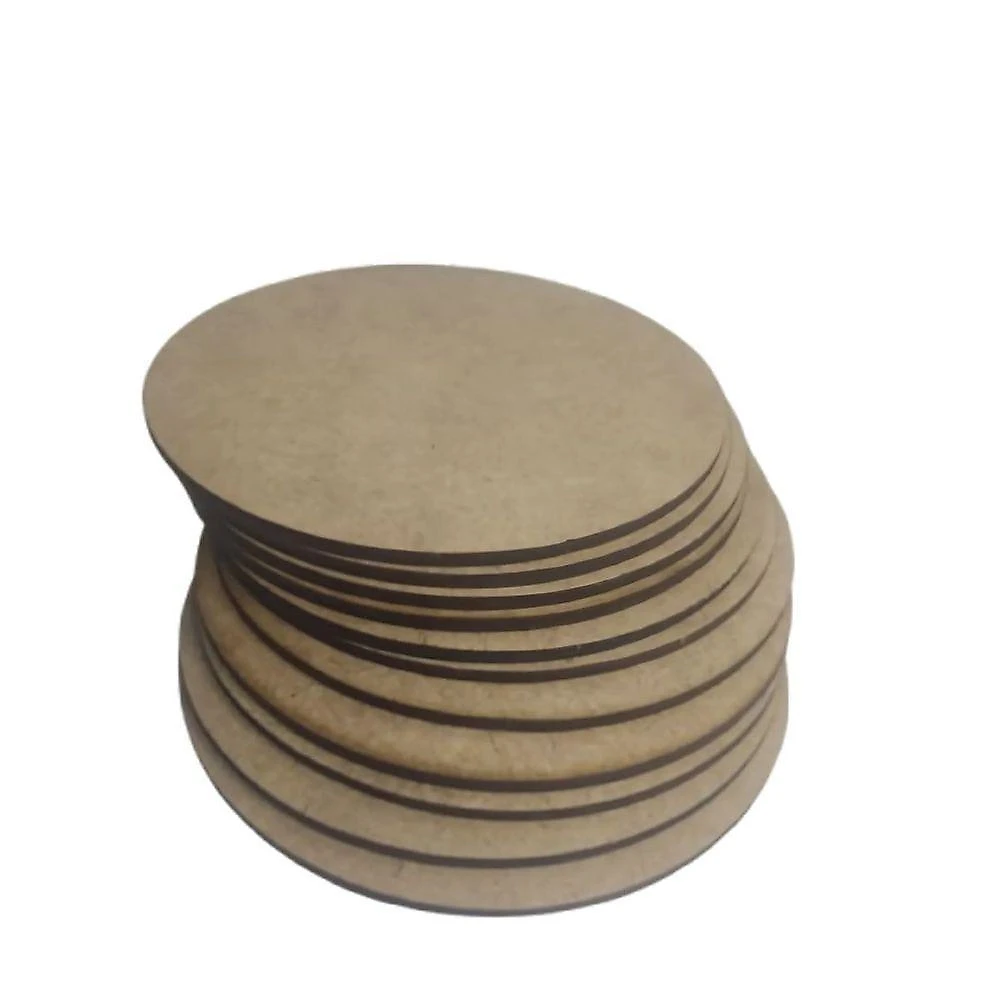 100 Apliques-bolacha 5cm Mdf Crú Redondo Sublimação Pintura