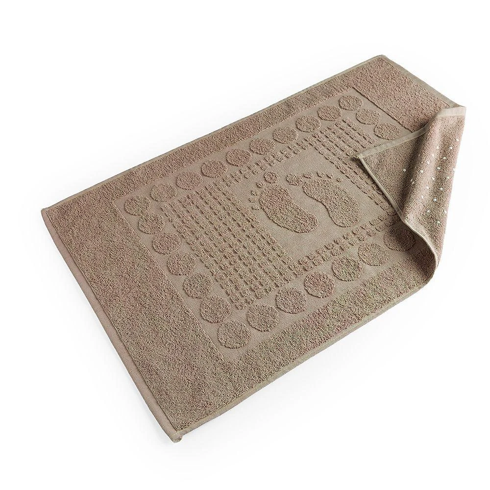 Toalha De Piso Wave Gramatura 700g/m² Antiderrapante 01 Peça 100% Algodão - Amêndoa