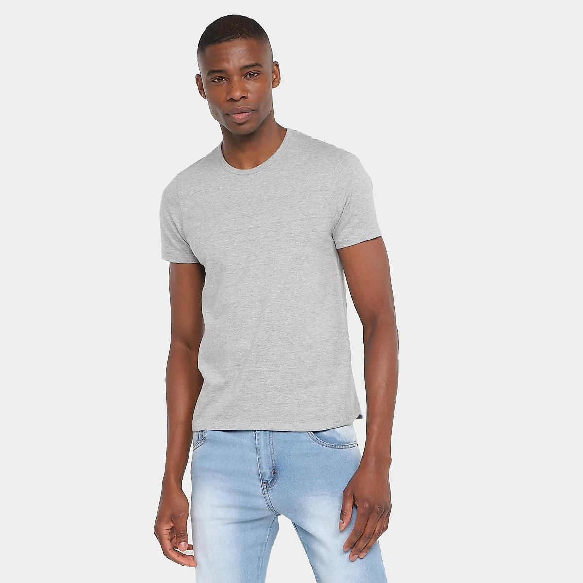 Miniatura Kit Camisetas Hering Básicas Com 3 Peças Masculinas Branco+Preto - G