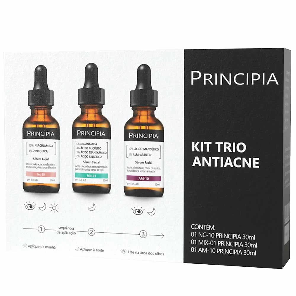 Principia Trio Antiacne Kit com 3 Séruns Kit
