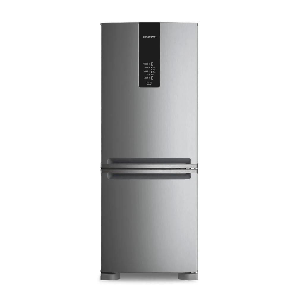 Miniatura Geladeira Brastemp Frost Free Inverse 447L Inox BRE57FK 127V