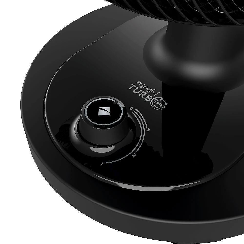 Ventilador de mesa cadence refresh turbo pro 6 pás preto e azul vtr420 220v