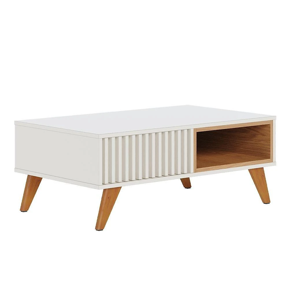 Mesa De Centro 01 Nicho Delta C04 Freijó Off White