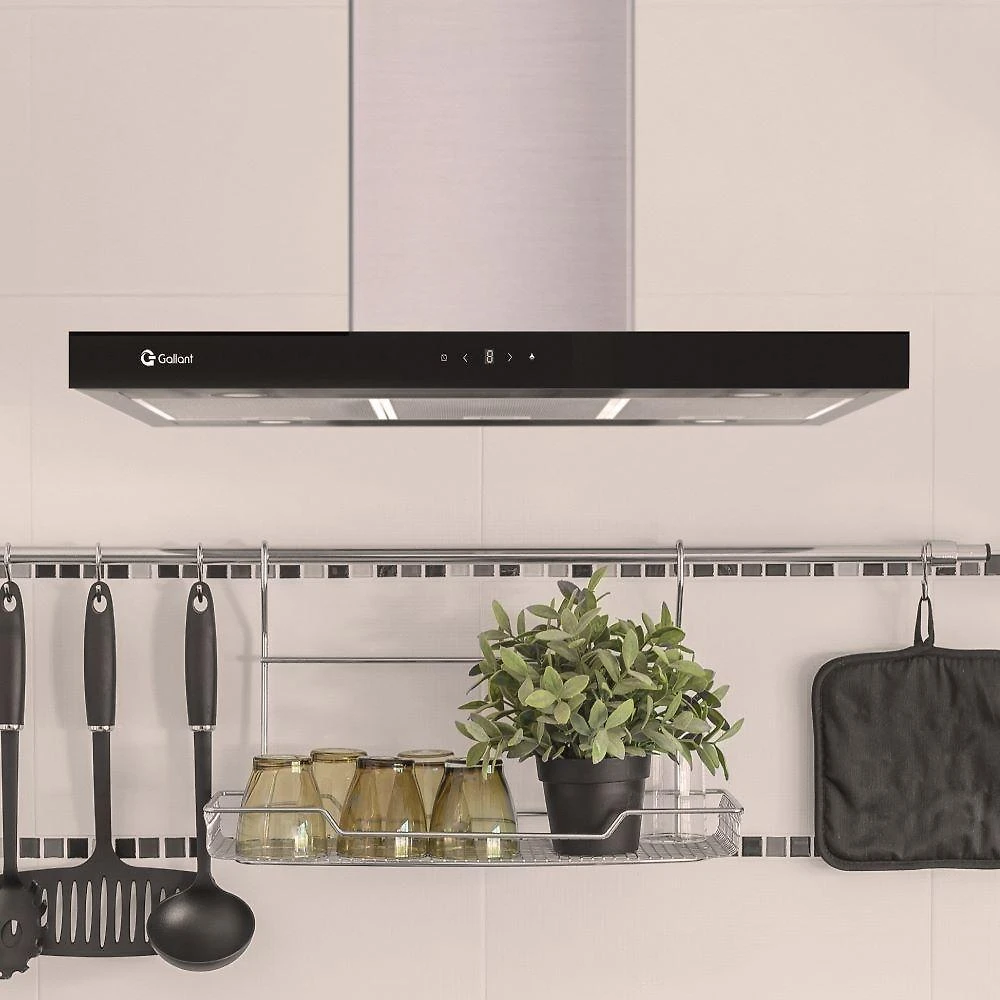 Coifa ilha gallant milano retangular inox 90cm 220v