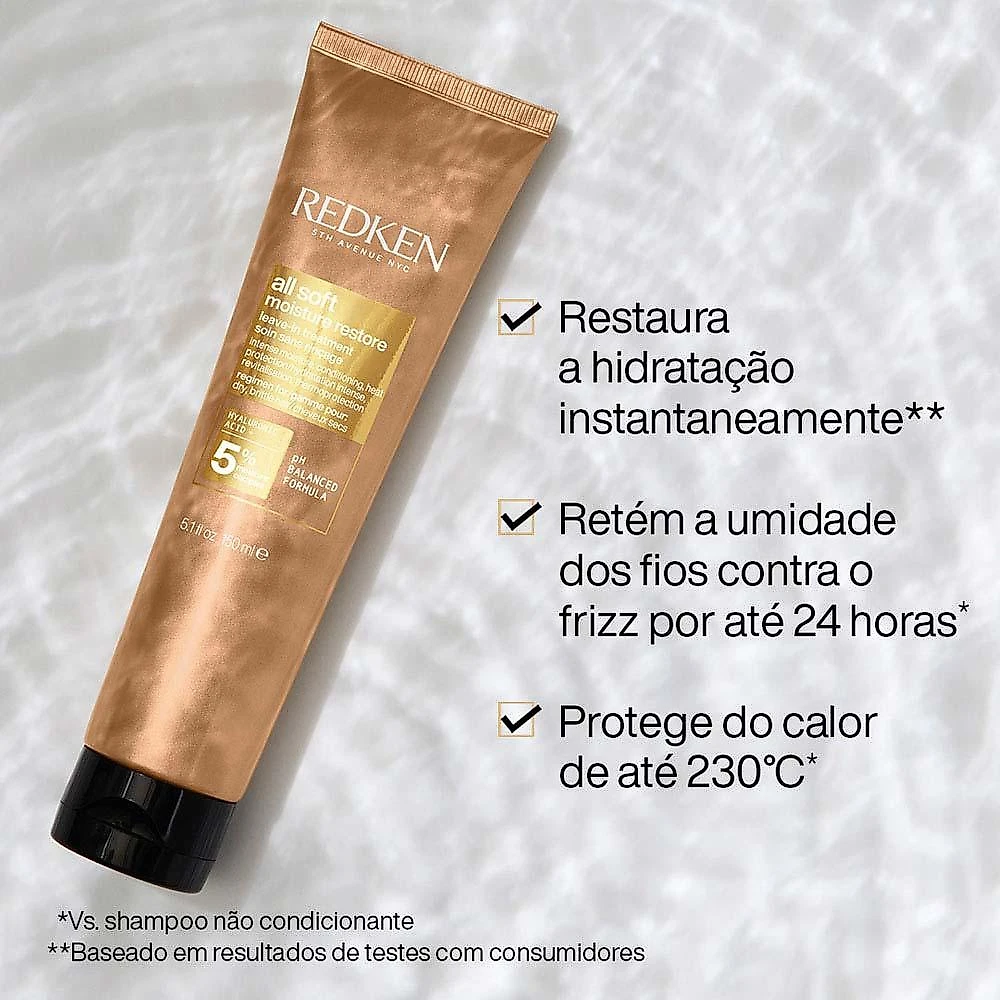 Redken all soft moisture restore leave in 150ml