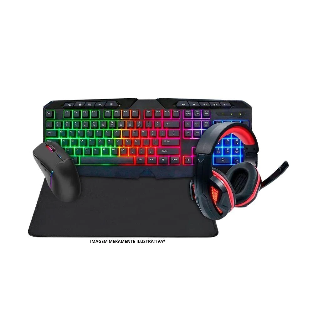 Miniatura Pc Gamer Computador Completo Intel Core I7 16gb Ssd 512gb Kit Gamer Headset Monitor 23''