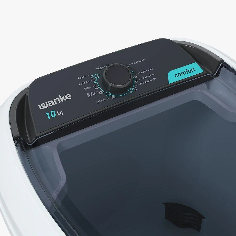 Lavadora De Roupas Semiautomática Comfort 10 Kg Branca Wanke 220V
