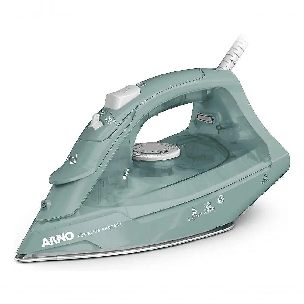 Ferro a Vapor Arno Ecogliss Protect Fecp com Base Cerâmica 110V