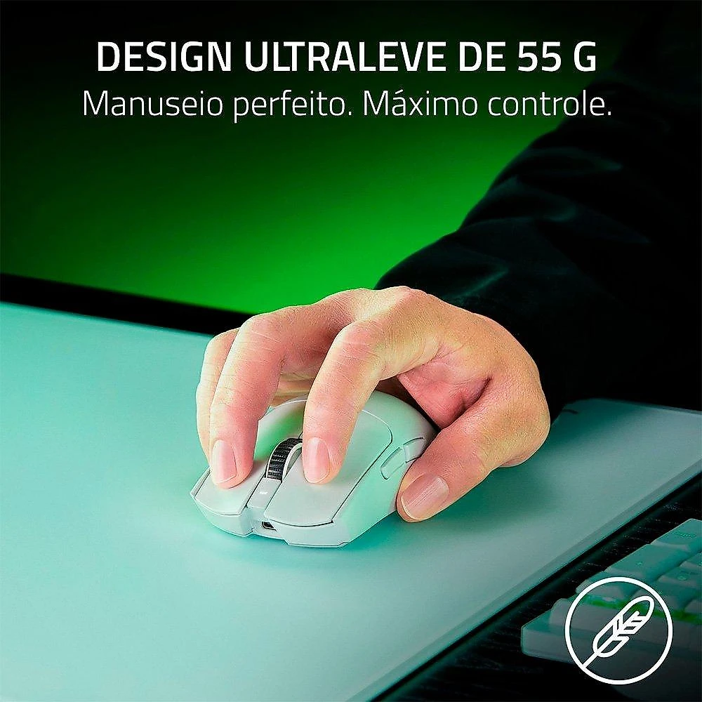 Mouse Gamer Sem Fio Razer Viper V3 Pro, 35000 DPI, Branco - RZ01-05120200-R3U1