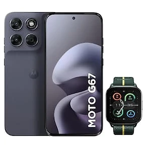 Smartphone Motorola Moto G67 6.8” 256GB 5G Artic Seal + Moto Watch Fit Verde