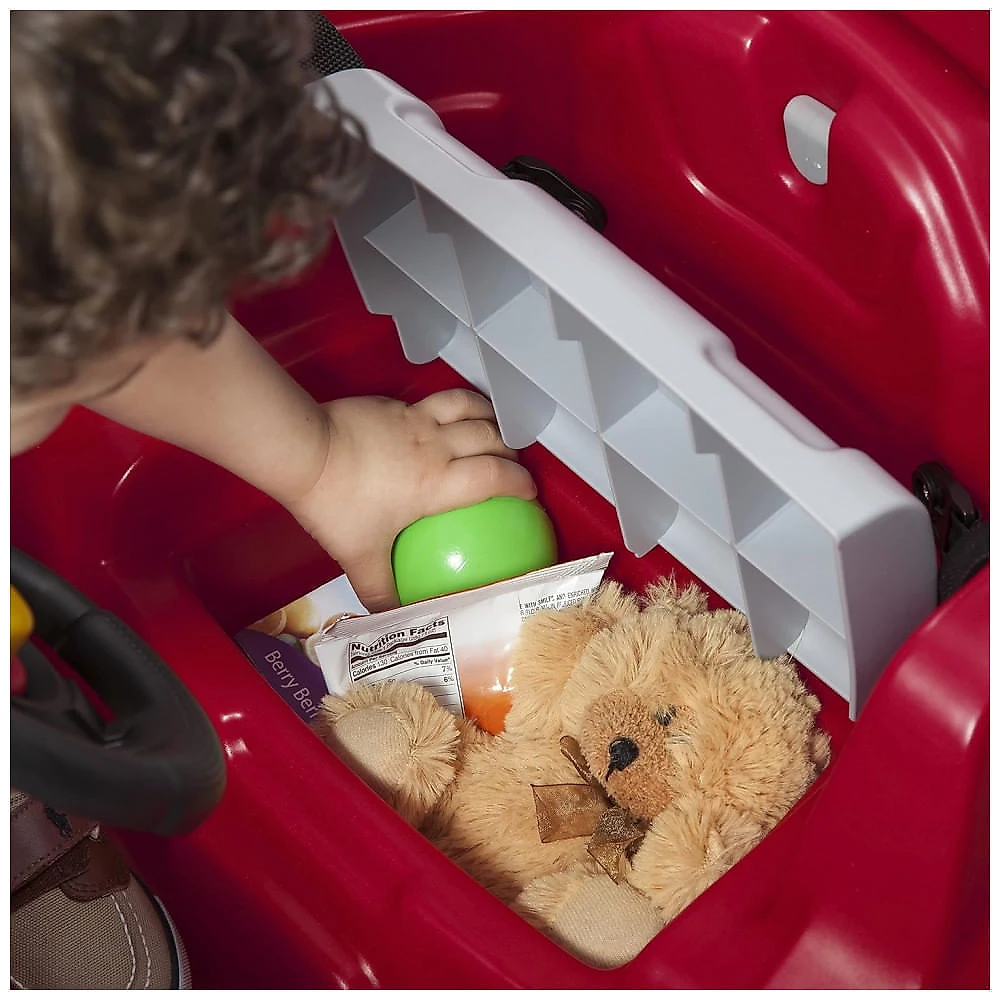 Carrinho de Passeio Infantil com Cinto de Segurança e Buzina para Crianças de 1 a 4 Anos de Idade, Step2, Vermelho
