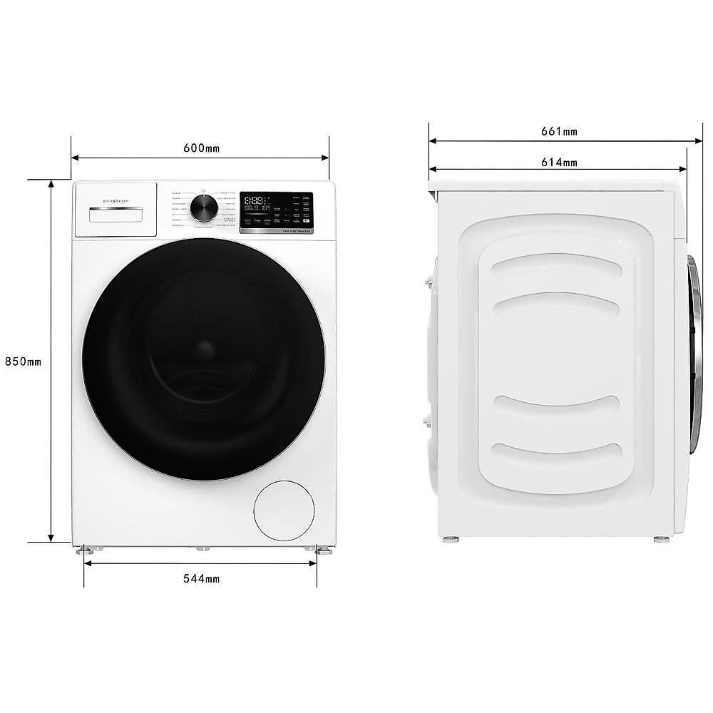 Lava e Seca Brastemp 14 kg/8 kg Lavagem e Secagem Inteligentes, Branca BNO14AB Branco - 110V