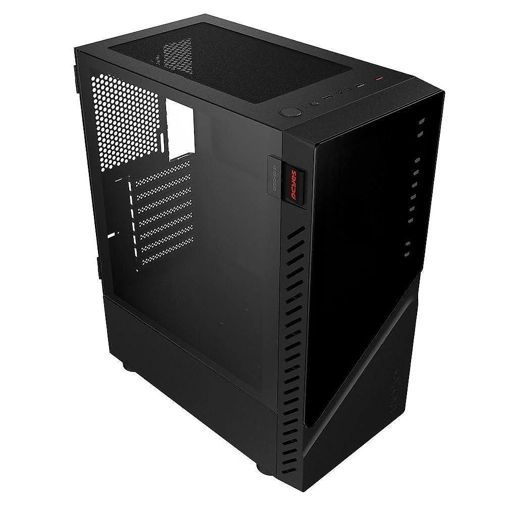 Gabinete Gamer Set Black Vulcan - Lateral Em Vidro -...