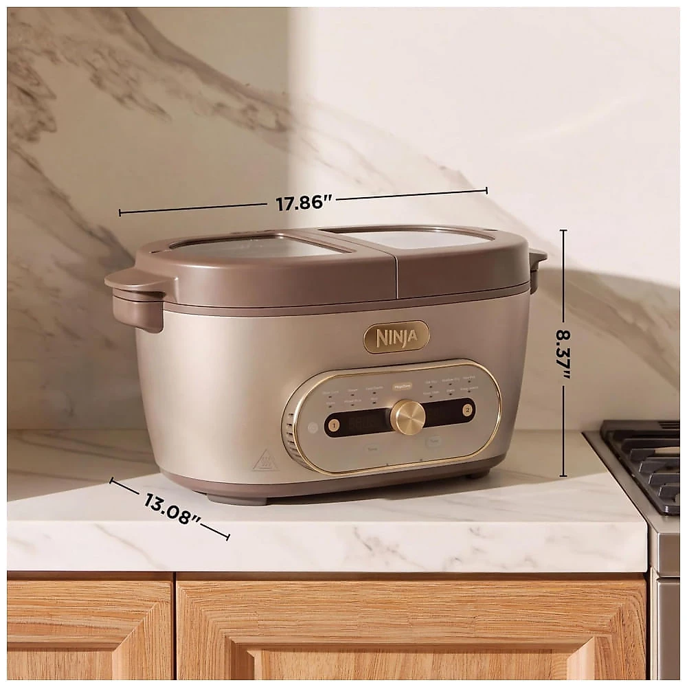 Multicooker Ninja MultiPot XL 12 em 1 DualZone MZ1001PU3, Stone Purple