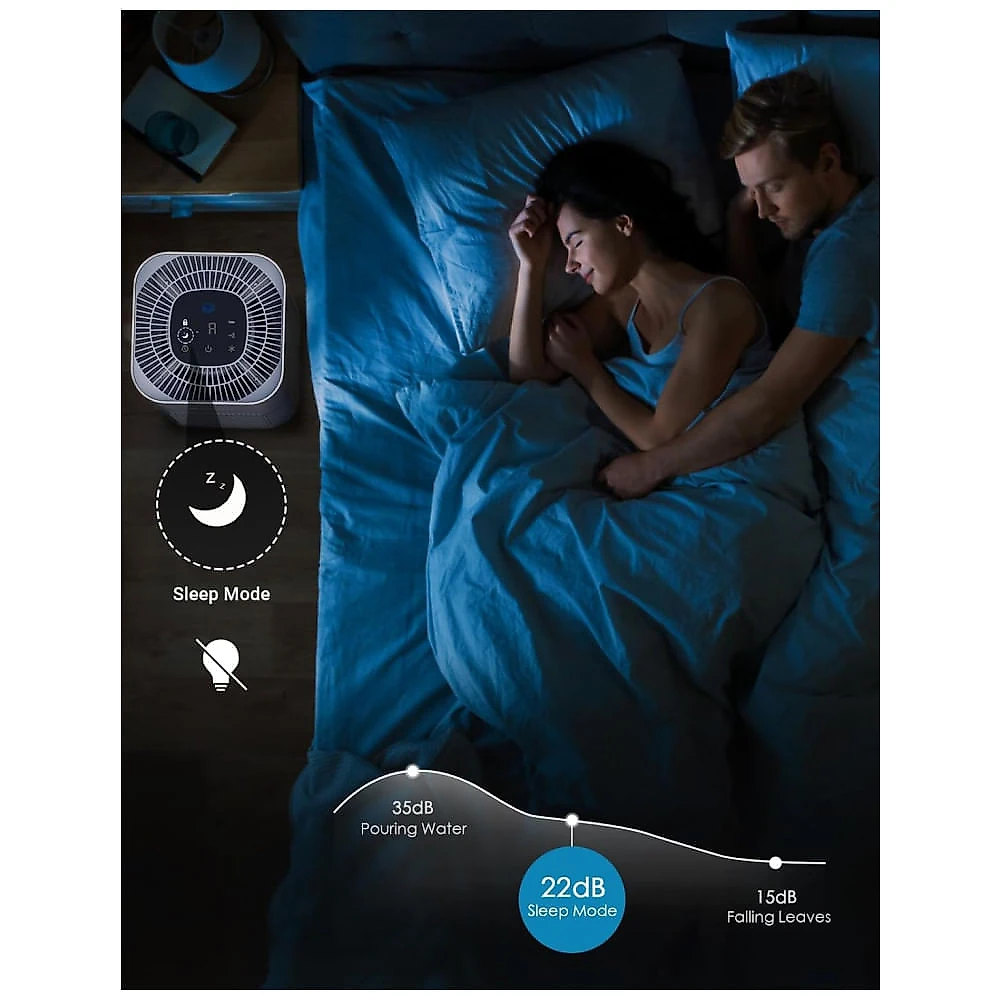Purificador de Ar para Ambientes até 200m² com Filtro HEPA Ture H13, 4 Velocidades e Temporizador de 4H, 110V, DAYETTE AP301, Branco 110v