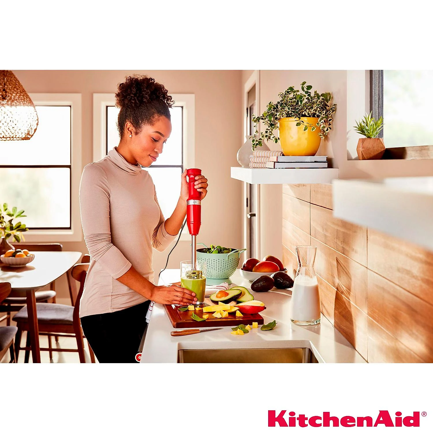 Mixer de Mão Kitchenaid Empire Red com Velocidade Variável, Capacidade de 0,7 Litros - KEB53AVANA 110