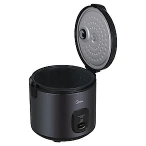 Panela de Arroz Elétrica Midea 5L Revestimento Blackstone e Bandeja a Vapor Preta 110V