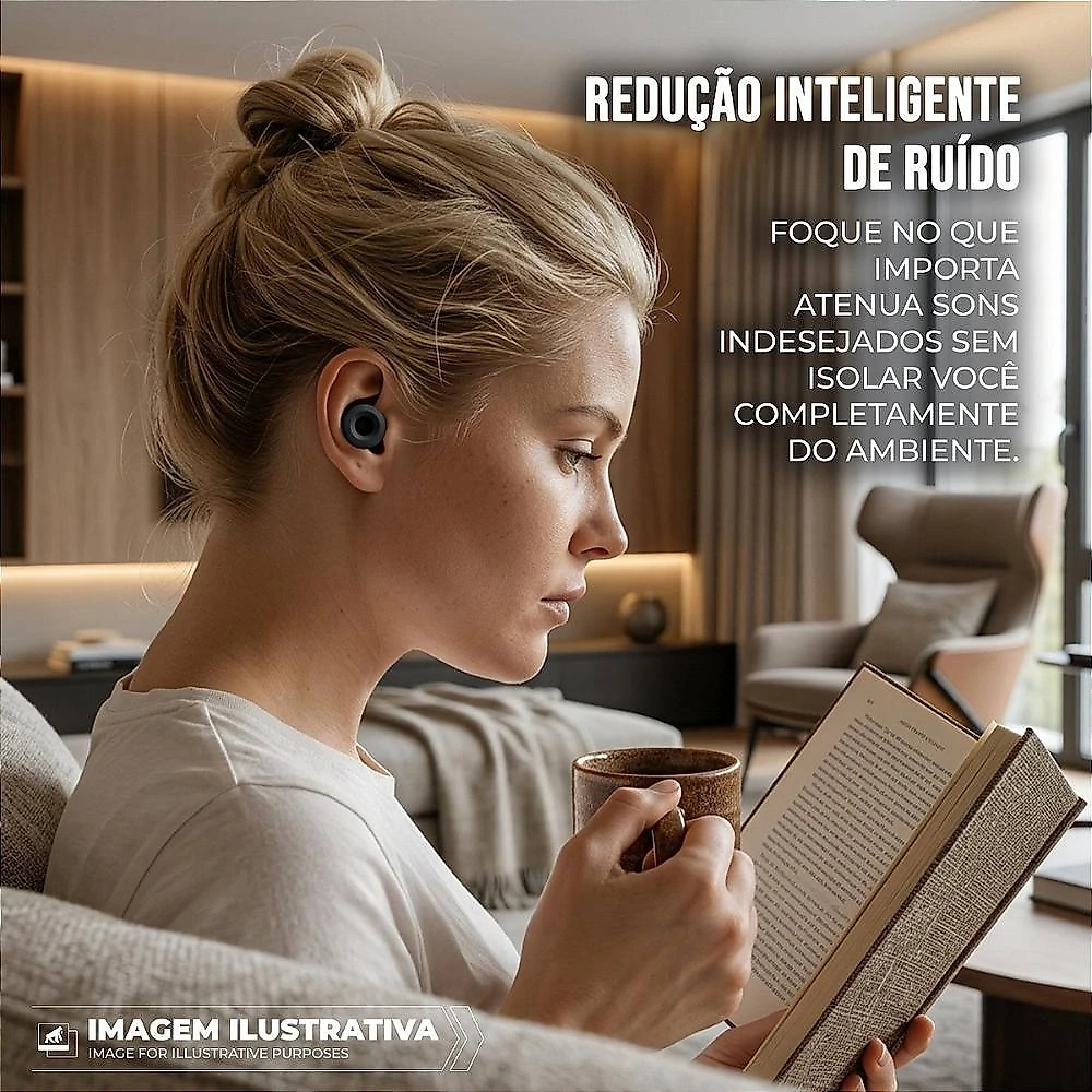 Tampão de Ouvido para Proteção Auricular Reutilizável em Silicone com 3 Tamanhos de Ponteiras -Preto - Earplugs Shieeld Spirit - Gshield