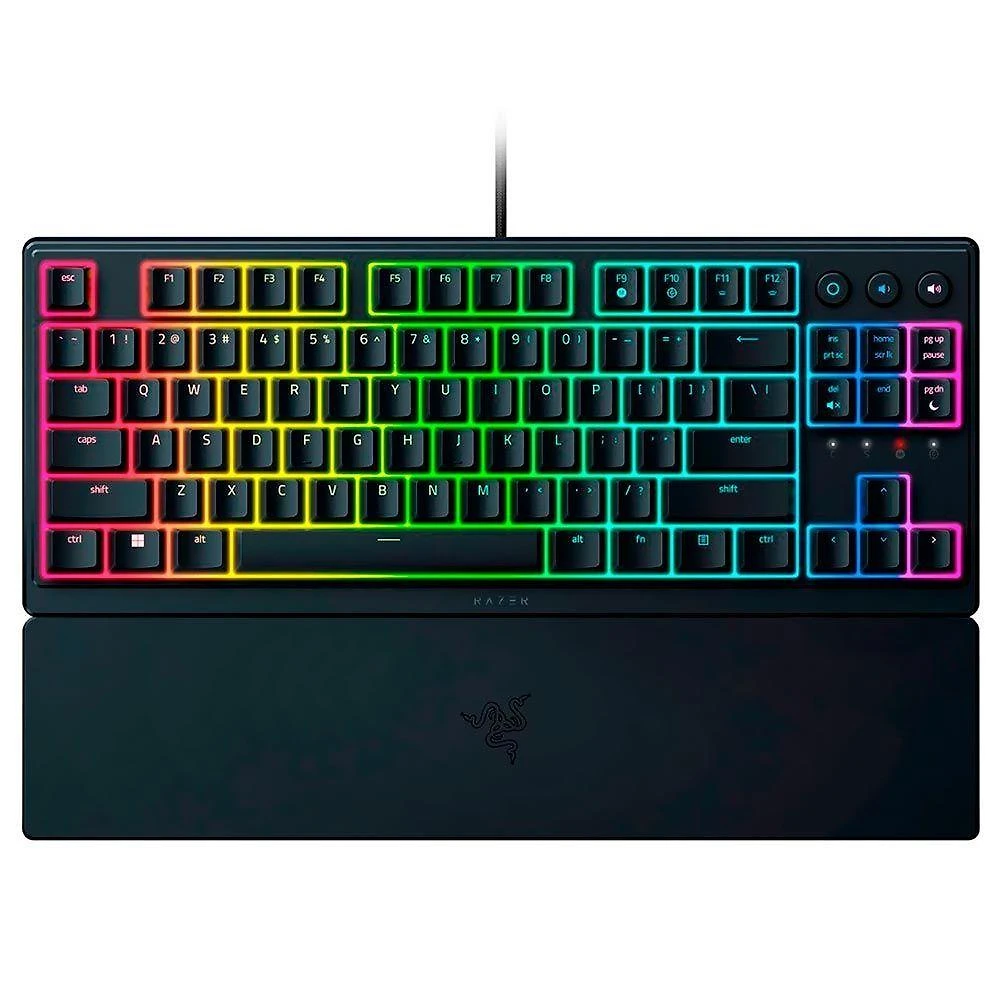 Teclado Gamer Razer Ornata V3 Tenkeyless USB RGB Inglês Preto