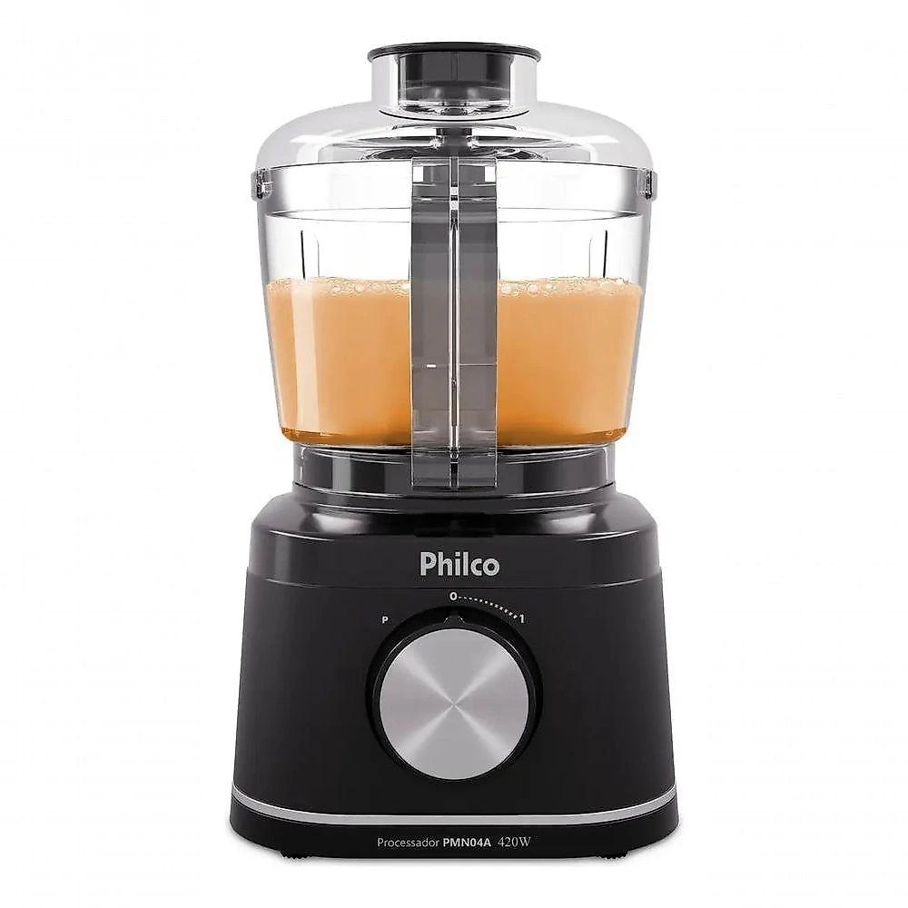 Processador de Alimentos Philco PMN04A 1 Função 1 420W Preto 110V