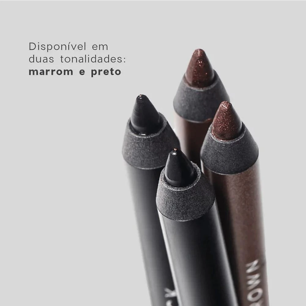 Lápis de Olhos Eyeliner Lapis de Olhos Black - Preto Cor Intensa Oceane