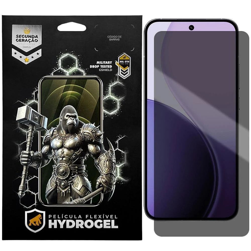 Película de Proteção de Tela Gshield para Oppo Reno14 F 5G Privacidade Hidro Nano Pet TPU Soft Gel