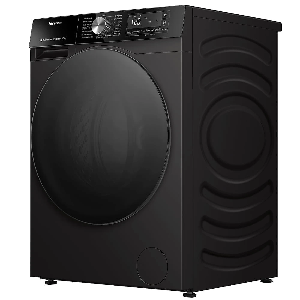 Lava & Seca Hisense Serie 3S 12/8kg Inverter Função Steam e Wifi Preta com 10 Programas de Lavagem - WD3S1243BB 220
