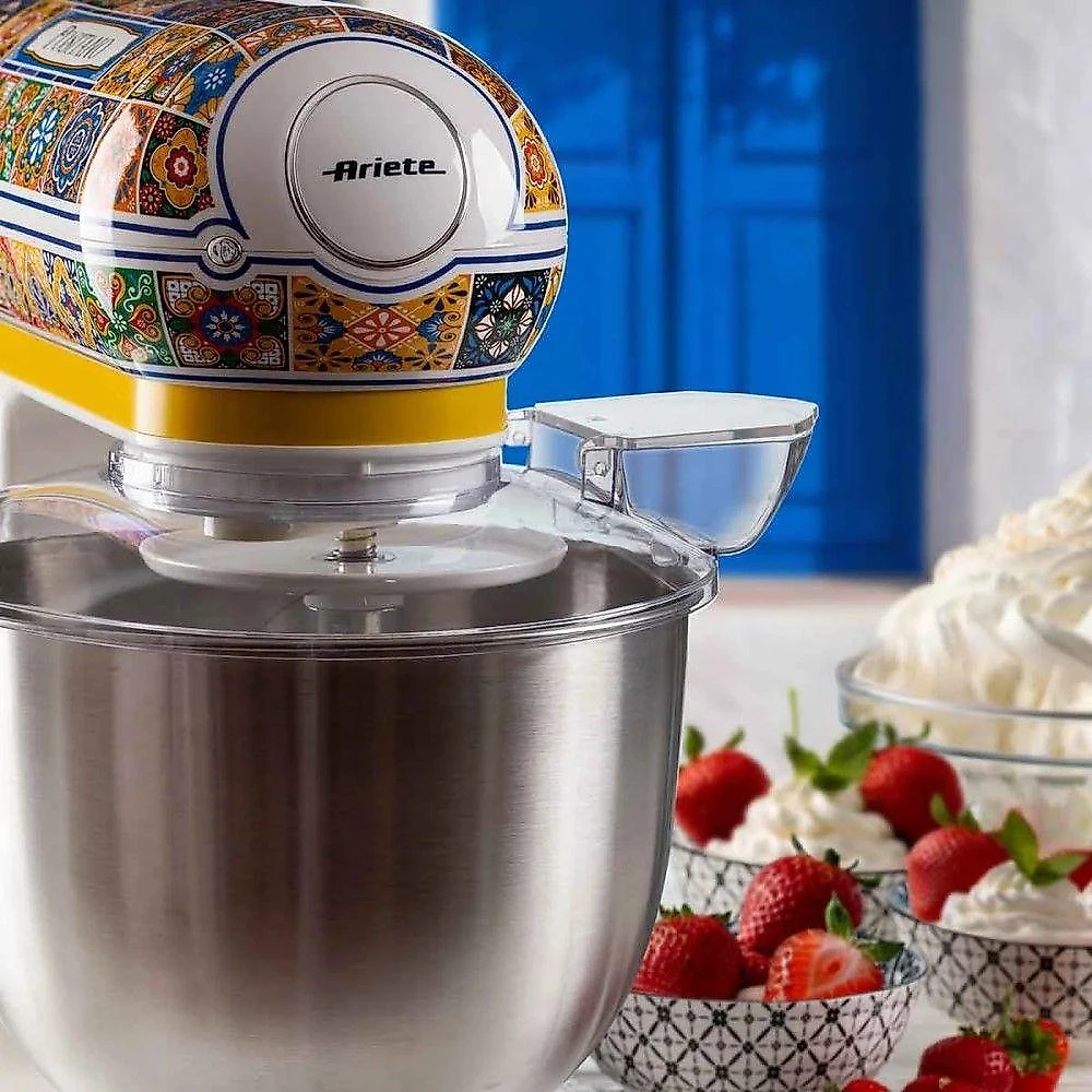 Batedeira Planetária Ariete Positano 5,5l 1200w 110V - Modelo 1588 Design Italiano