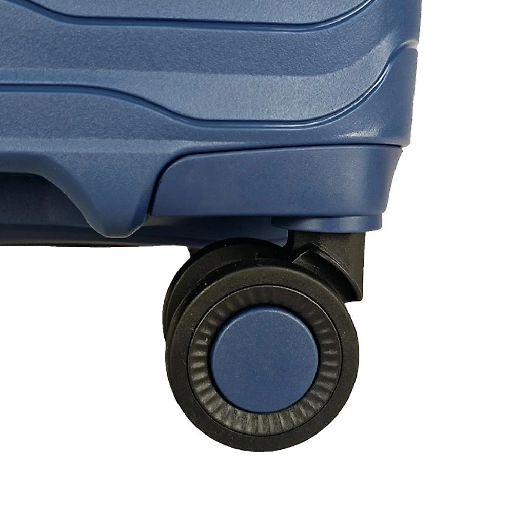 Mala de bordo lansay azul expansível linha orium rodas 360° e tsa