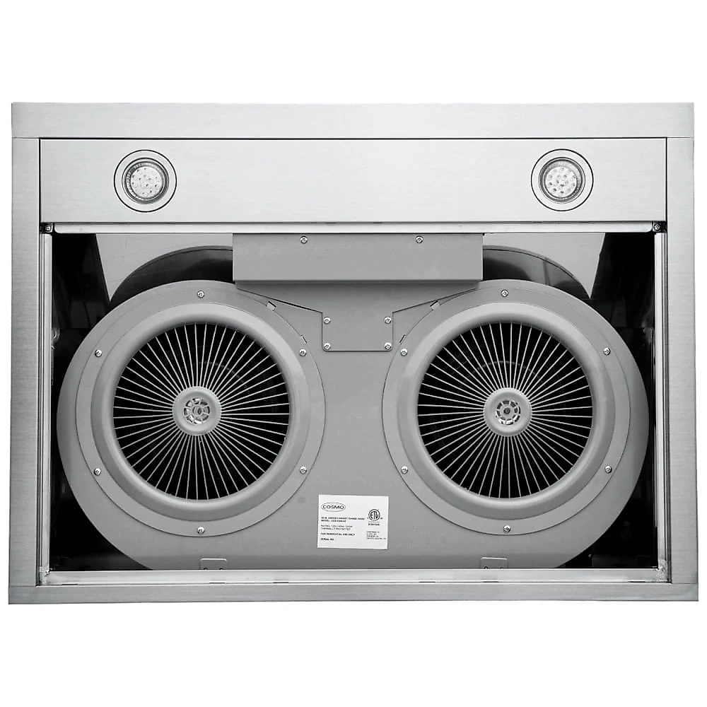 Coifa Sob Armário COSMO COS-KS6U30 Aço Inox Escovado 850 m³/h 3 Velocidades Touch LED 110V, 74,9cm