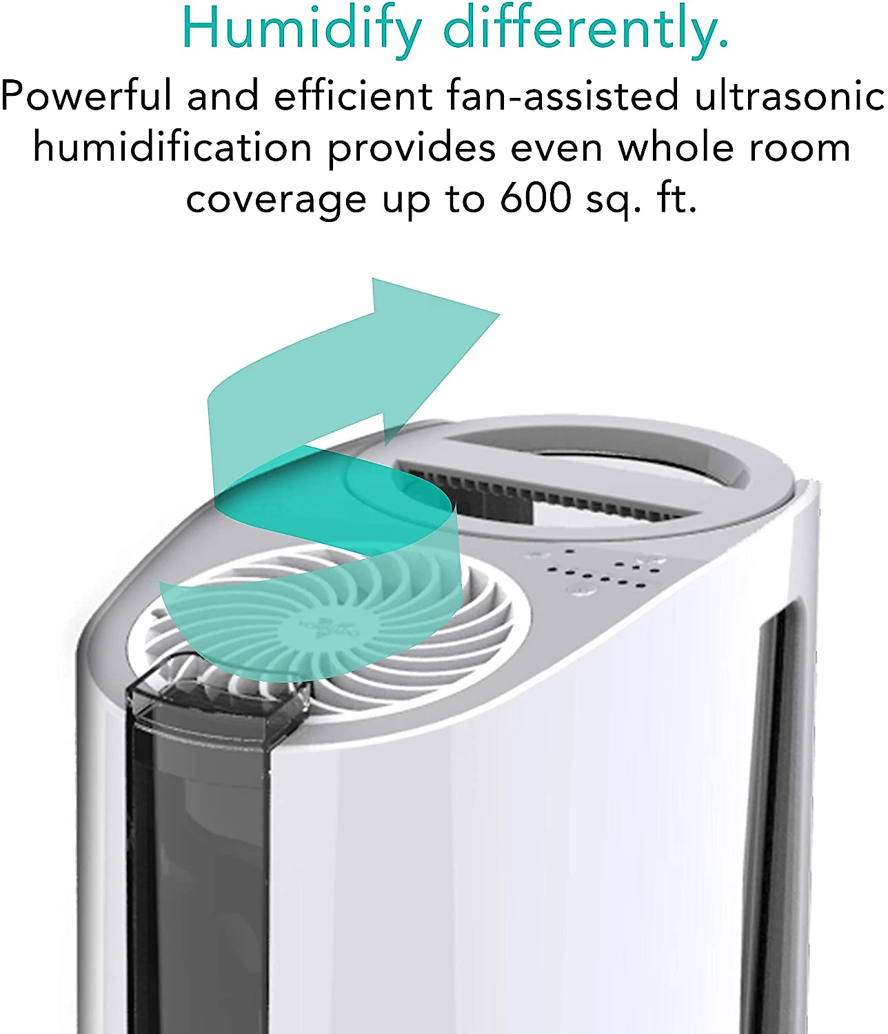 Umidificador ultrassônico de névoa fria UH100 da Vornado com umidificação de ambiente inteiro