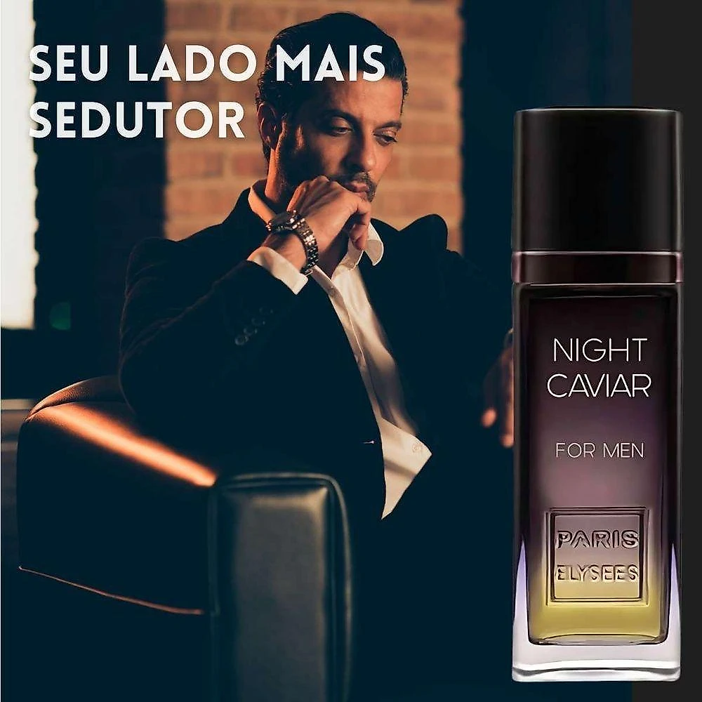 Perfume Paris Elysees Night Caviar Masculino Eau de Toilette 100ML