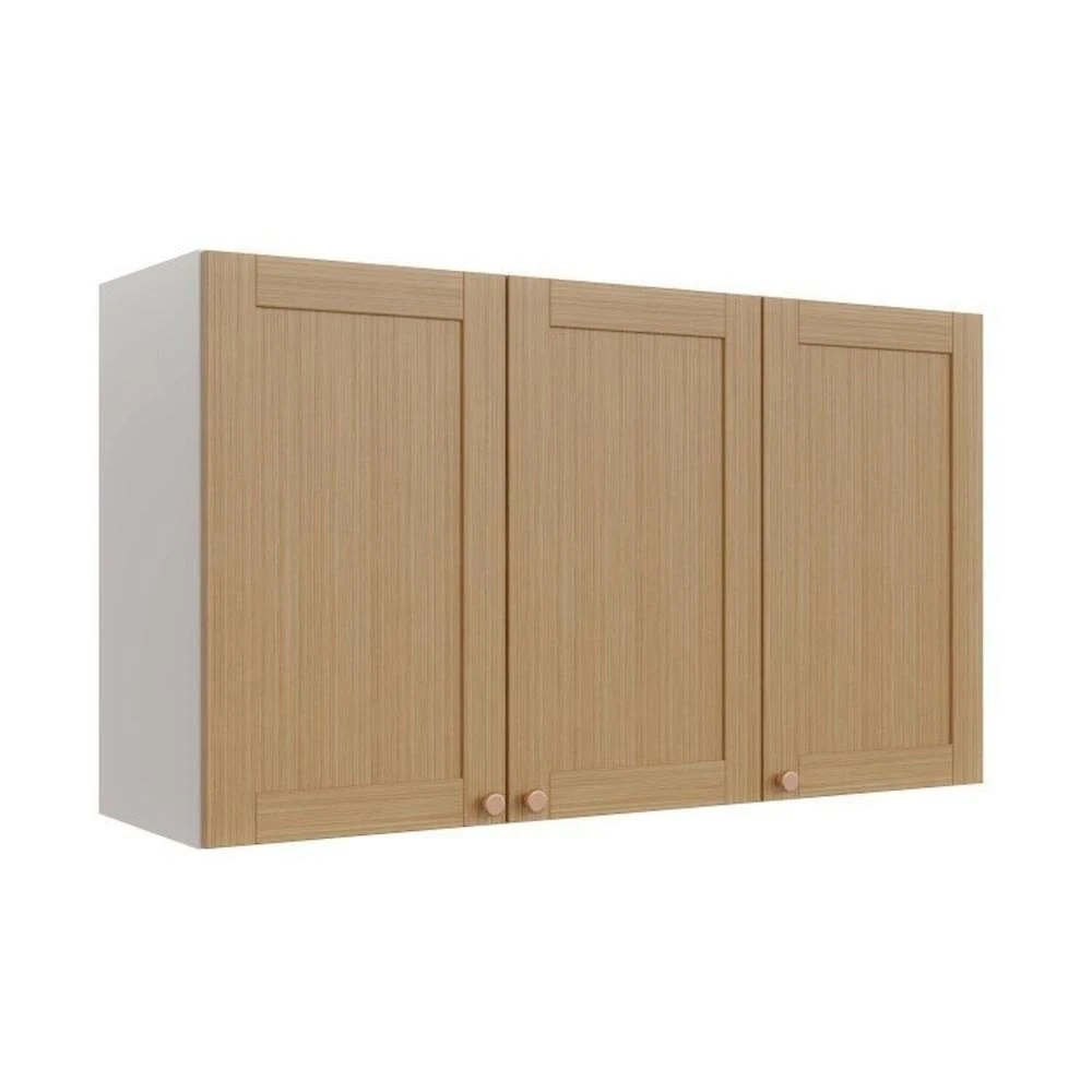 Cozinha Modulada 7 Peças com Tampo 1 Torre 3 Aéreos 3 Balcões Arizona Cabecasa Madeiramadeira Figueira/Menta